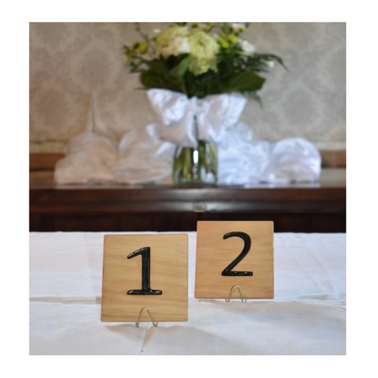 Macrocarpa Table Numbers Small Square